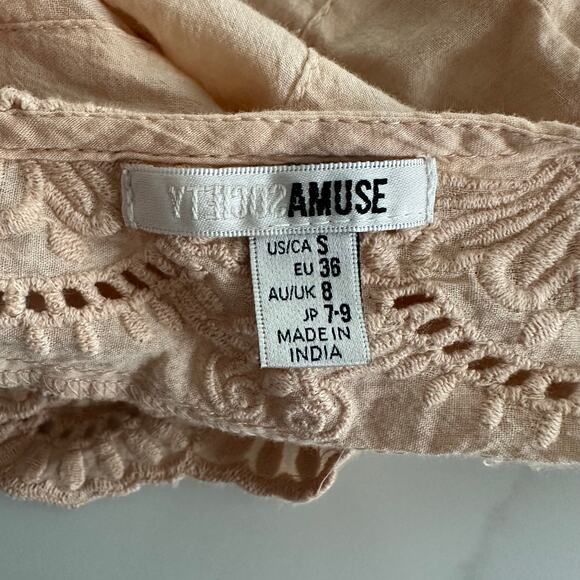 Amuse Society Moonrise Dress in Almond Cream Size Small - Picture 6 of 10